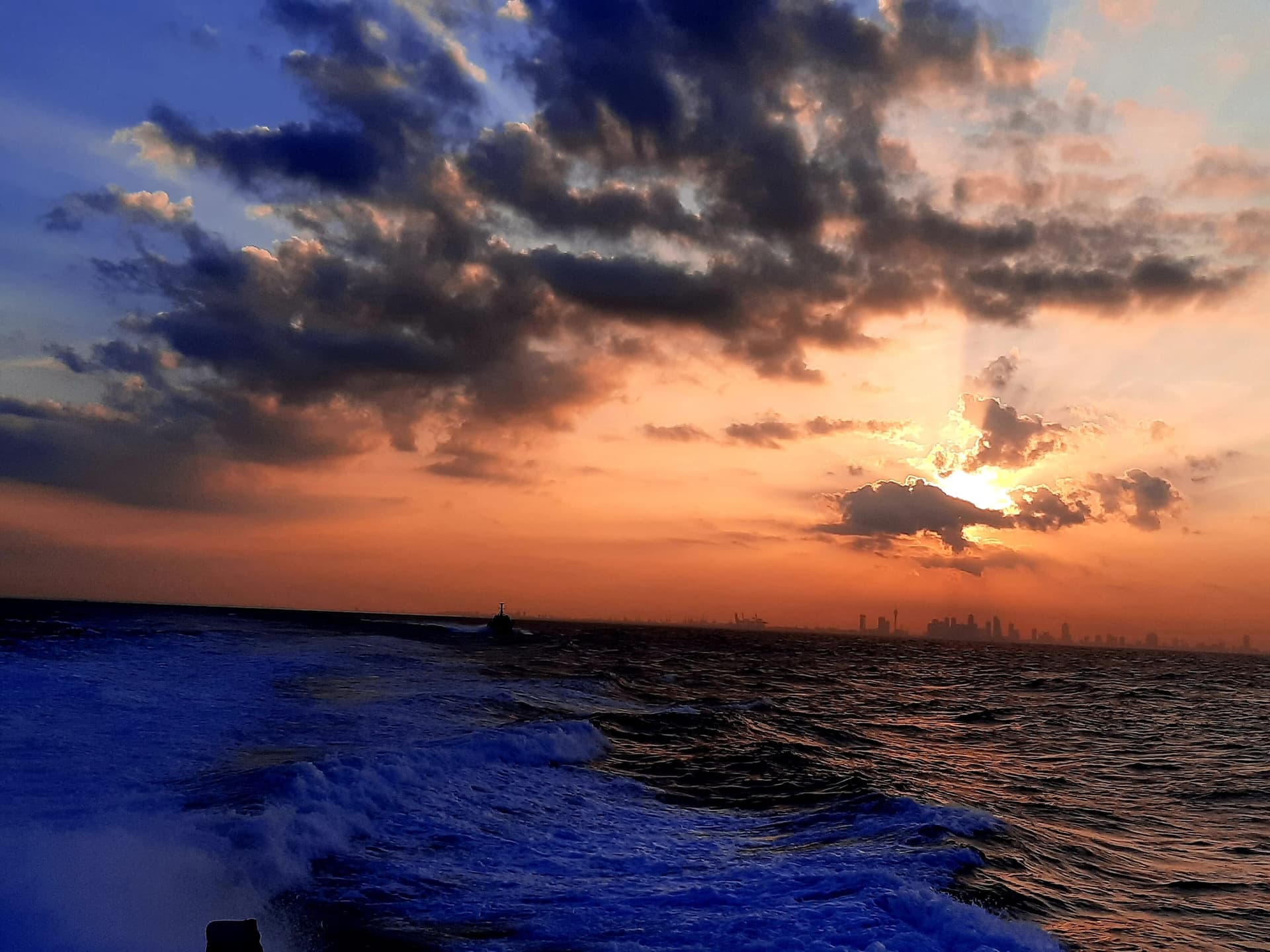 The coastal skyline of Colombo, Sri Lanka's capital